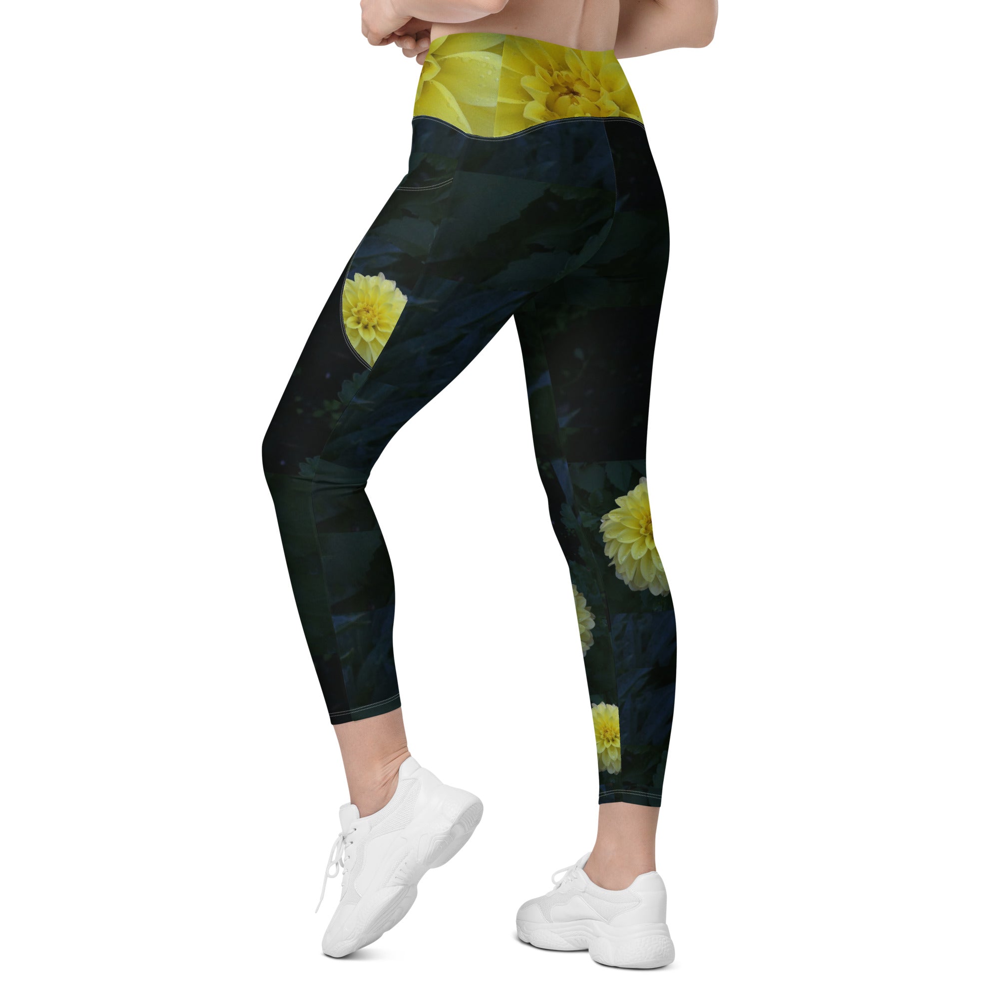 Emerald Green Activewear Leggings with Pockets. Workout leggings. Yoga or Dance Leggings. WickedYo.